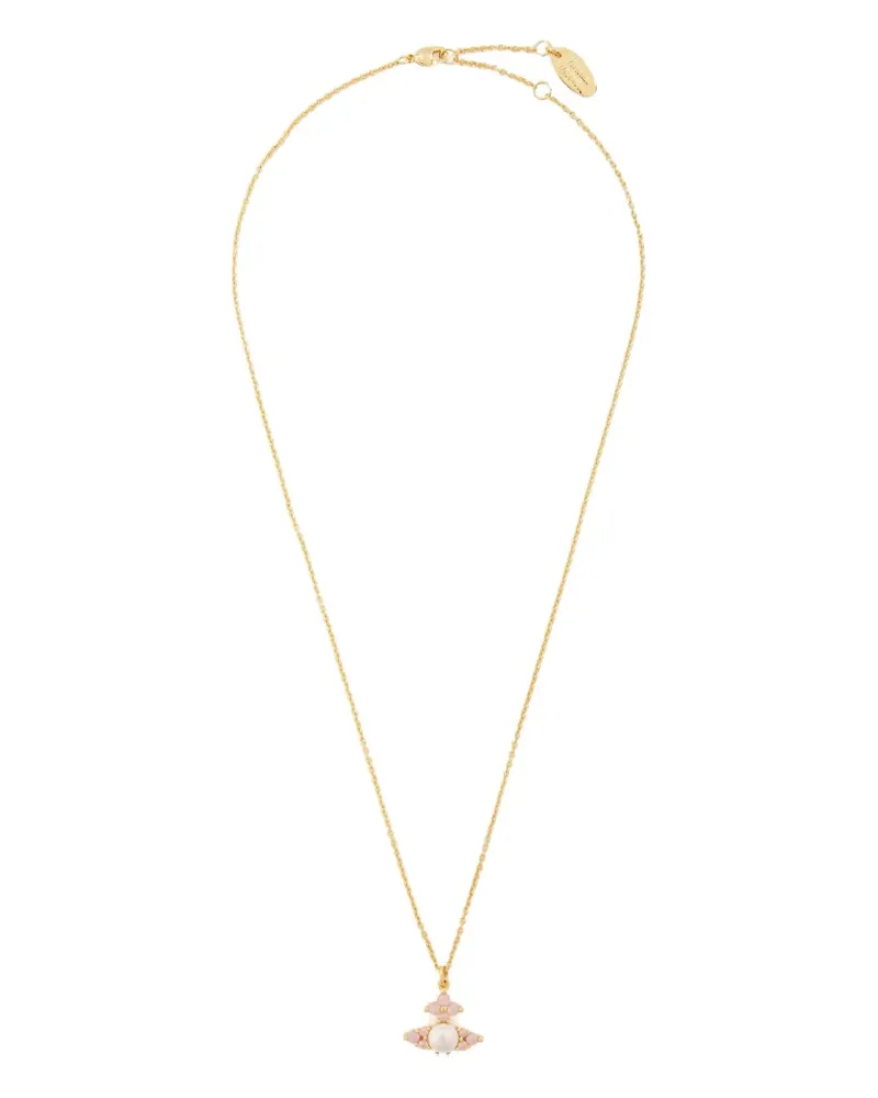 Vivienne Westwood Orb-pearl flower necklace - Gold Gold