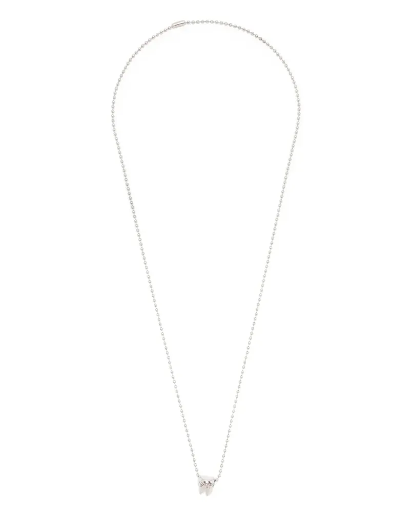 In Gold We Trust Paris Sacred Tooth Halskette - Silber Silber