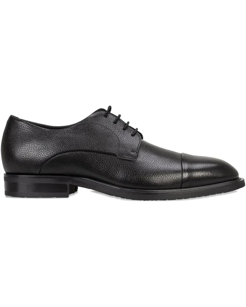 HUGO BOSS Derby-Schuhe aus Leder - Schwarz Schwarz