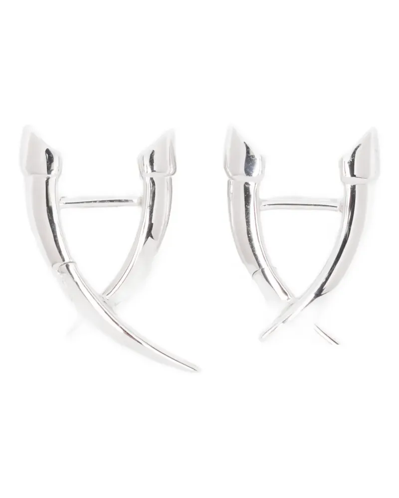 Shaun Leane mini Sabre Crossover earrings - Silber Silber
