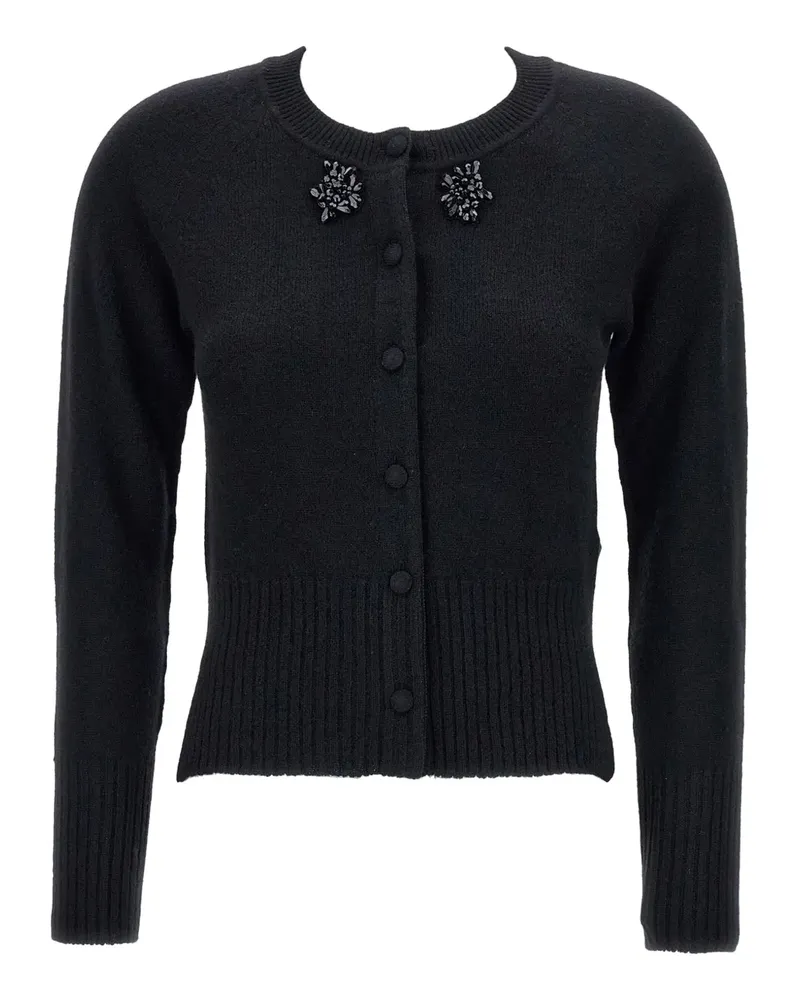 Simone Rocha Cardigan aus Kaschmir mit Perlenverzierung - Schwarz Schwarz