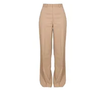 Hose mit Gürtelschlaufen - Nude