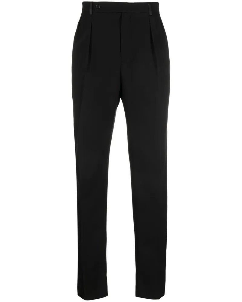Saint Laurent Hose mit geradem Bein - Schwarz Schwarz