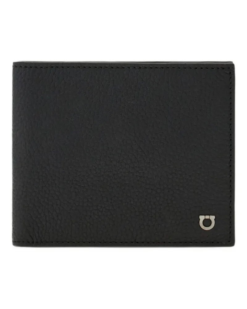 Ferragamo Portemonnaie mit Gancini-Muster - Schwarz Schwarz