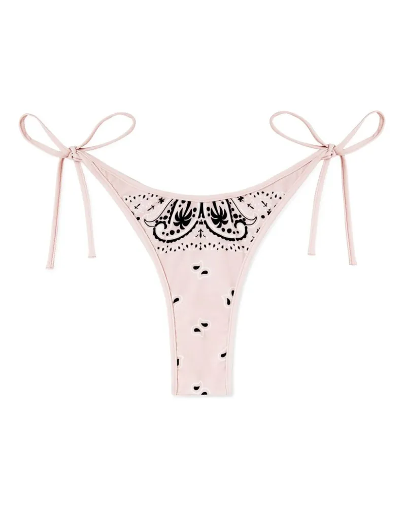 Palm Angels Bikinihöschen mit Paisley-Print - Rosa Rosa