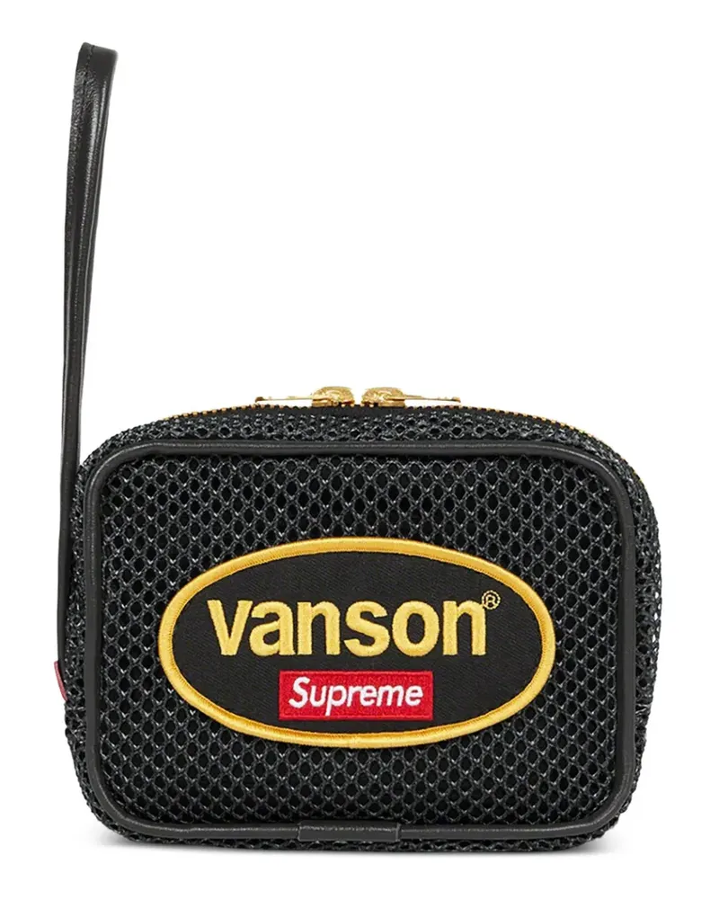 Supreme Being x Vanson Leathers Handgelenkstasche aus Mesh - Schwarz Schwarz
