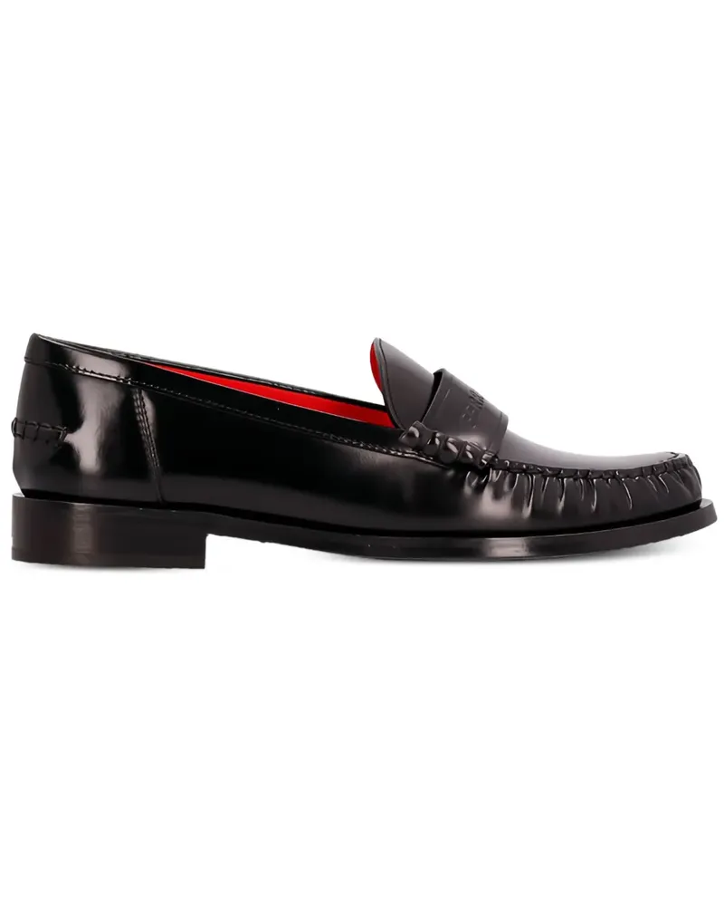 Ferragamo Loafer mit runder Kappe - Schwarz Schwarz