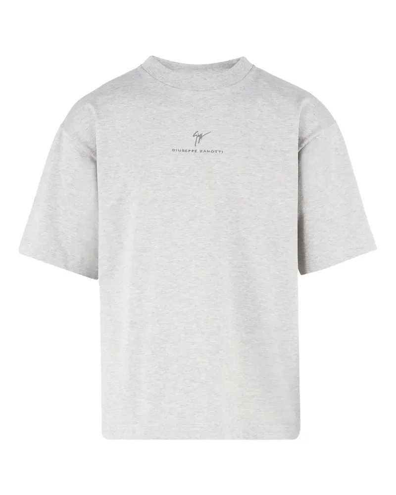 Giuseppe Zanotti T-Shirt mit Logo-Print - Grau Grau