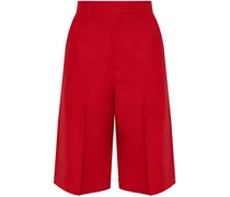 Shorts aus Schurwolle - Rot