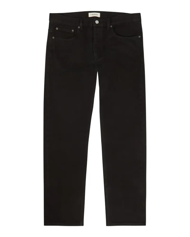 Frame Denim Jeans mit geradem Bein - Schwarz Schwarz