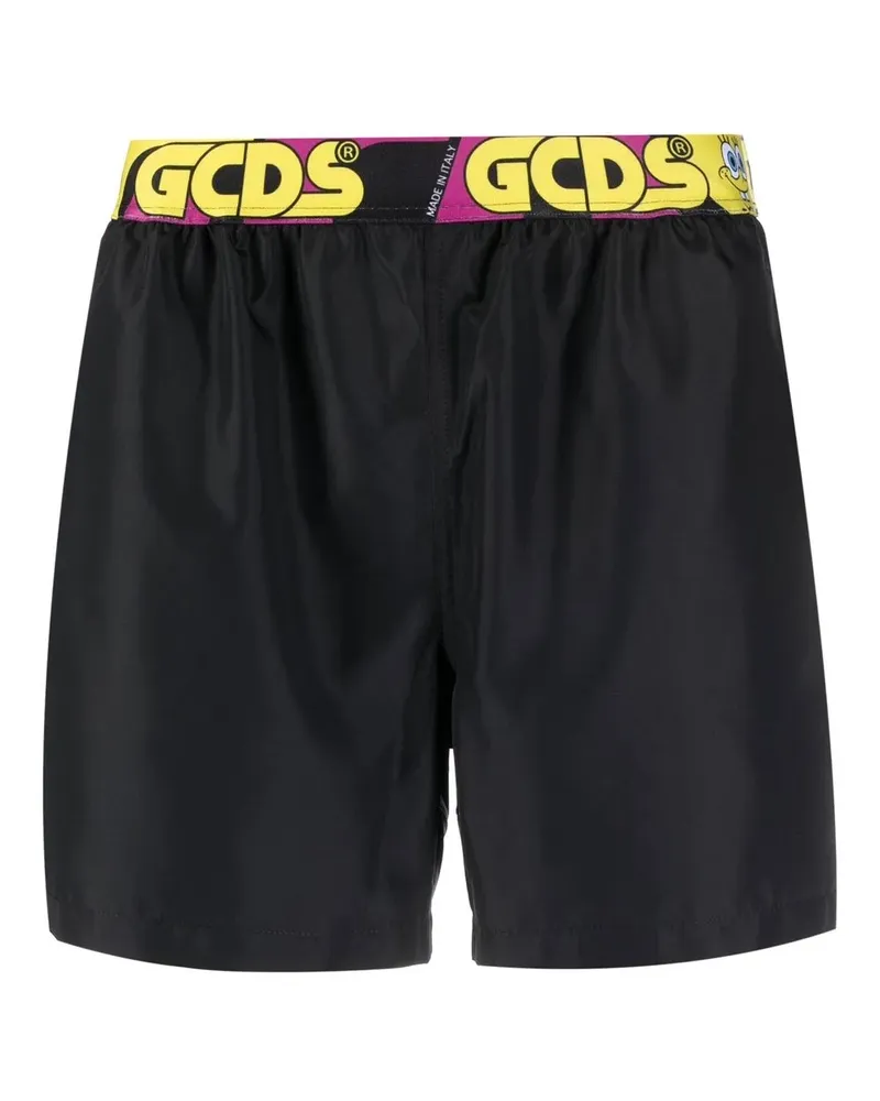 GCDS x Spongebob Badeshorts - Schwarz Schwarz