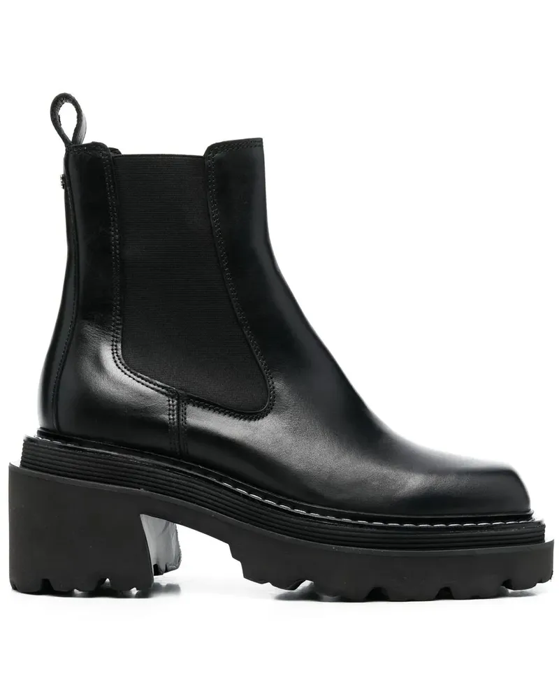 Sandro Eckige Stiefel 80mm - Schwarz Schwarz