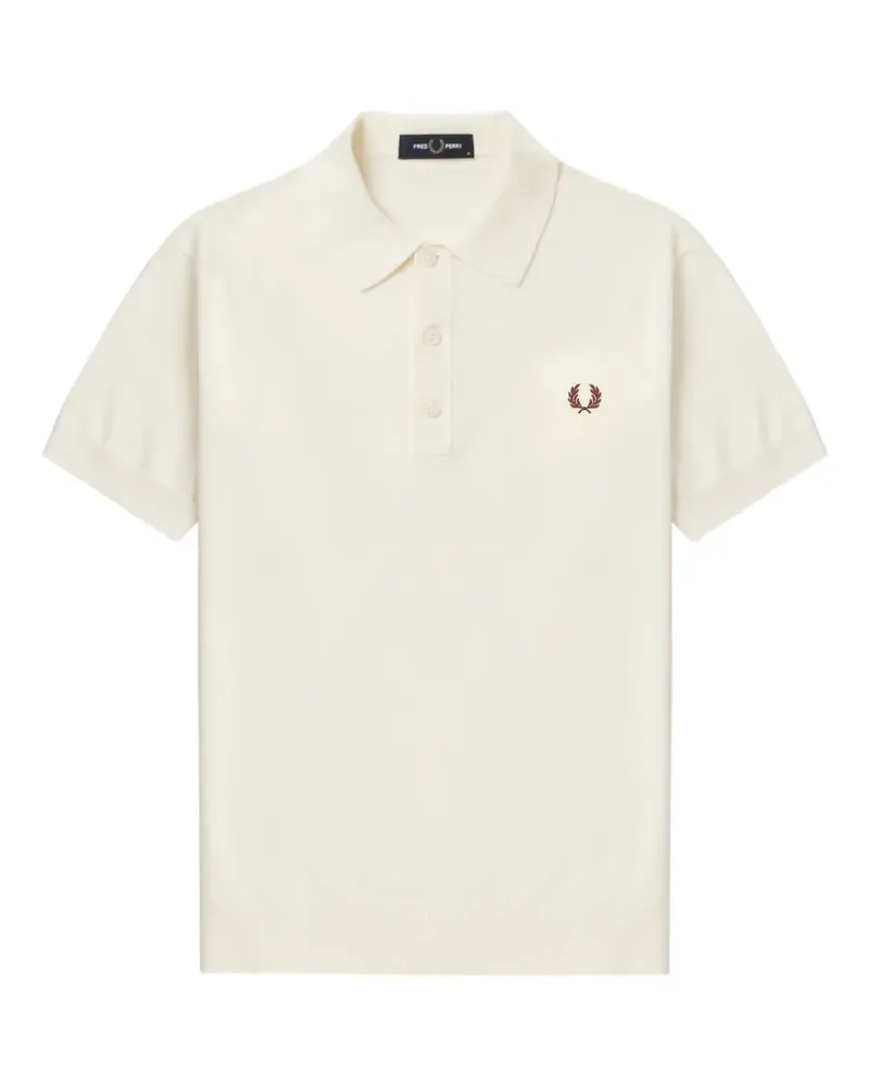 Fred Perry Poloshirt mit Lorbeerkranz-Stickerei - Nude Nude