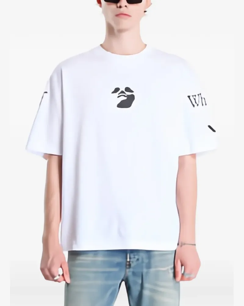 OFF-WHITE Swimming Logo Skate short-sleeve T-shirt - Weiß Weiß