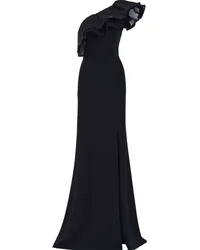 Tadashi Shoji Asymmetrisches Abendkleid Schwarz