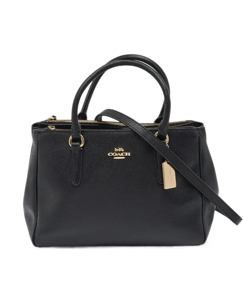 Coach Avenue Carryall Tote Bag mit Reißverschluss - Schwarz Schwarz