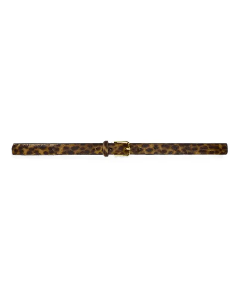 Liviana Conti Jade leopard-print pony-hair belt - Braun Braun