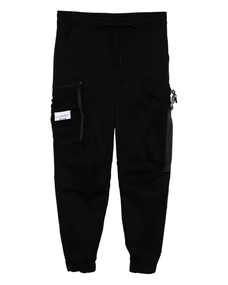 Musium Div. Klassische Cargohose - Schwarz Schwarz