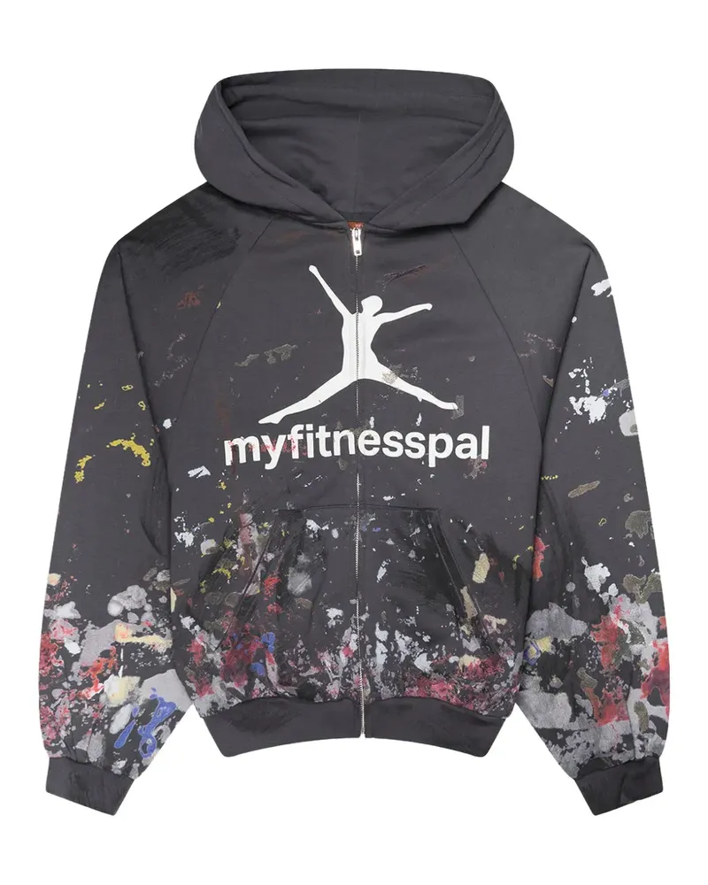 Praying Hoodie mit Farbklecks-Print - Grau Grau