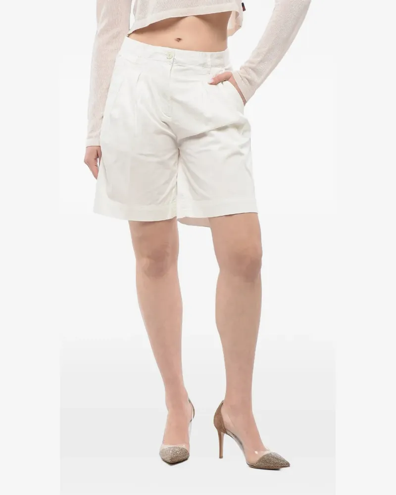 Woolrich pleated shorts - Weiß Weiß