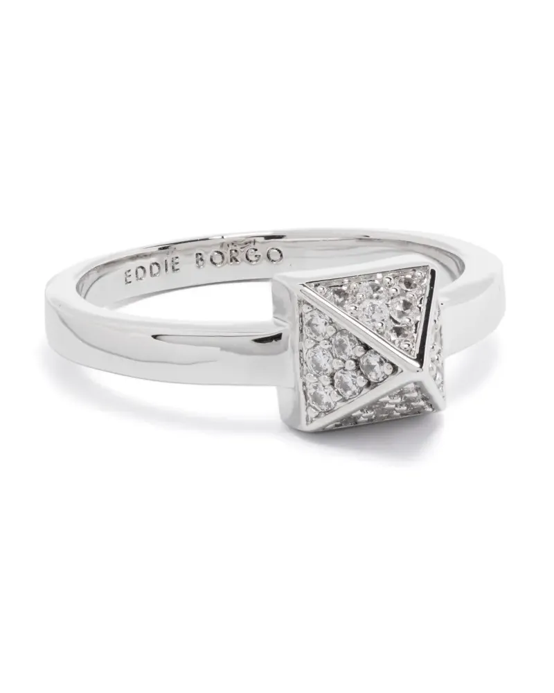 Eddie Borgo Pavé Pyramid ring - Silber Silber
