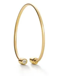 SHIHARA 18kt Twist Round 02 Gelbgoldohrring mit Diamanten Gold