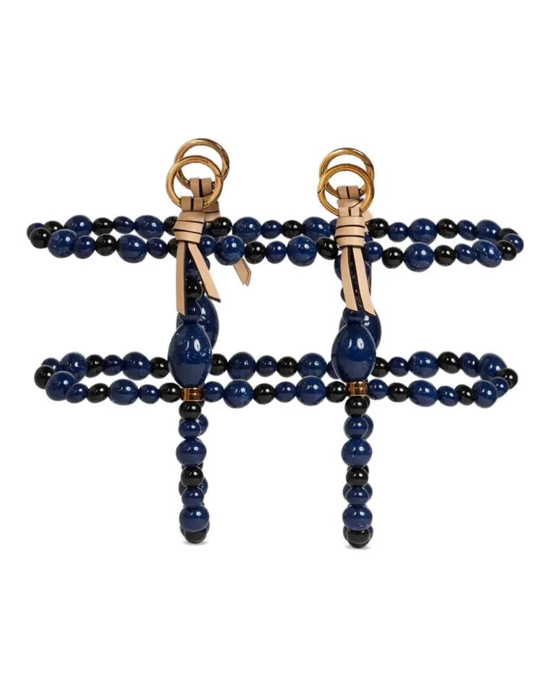 Etro Handtasche mit Murmelgitter - Blau Blau