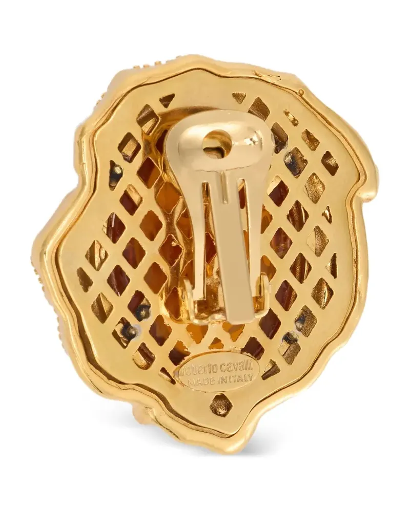 Roberto Cavalli Ohrclips mit Topas - Gold Gold