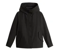 Gesteppte Kapuzenjacke - Schwarz