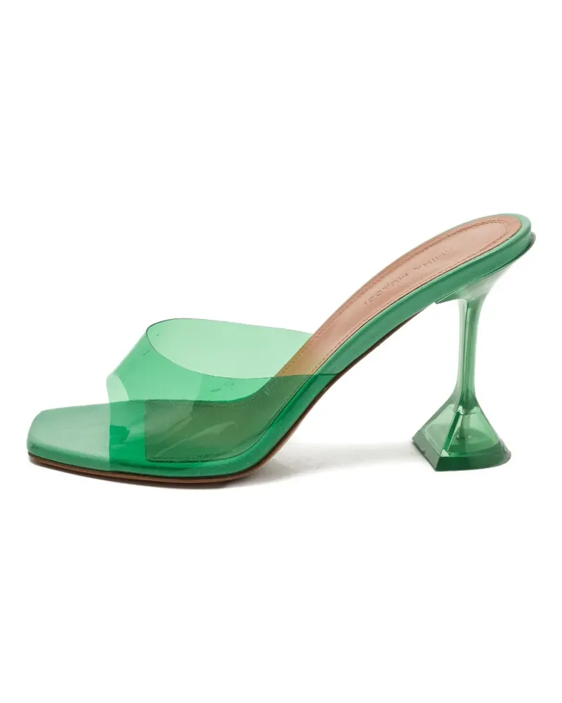 Amina Muaddi Lupita sculpted-heel sandals - Grün Grün