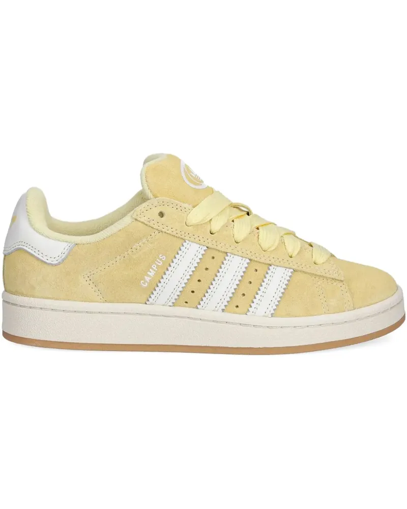 adidas Campus 00s 3-Stripes Sneakers aus Wildleder - Gelb Gelb