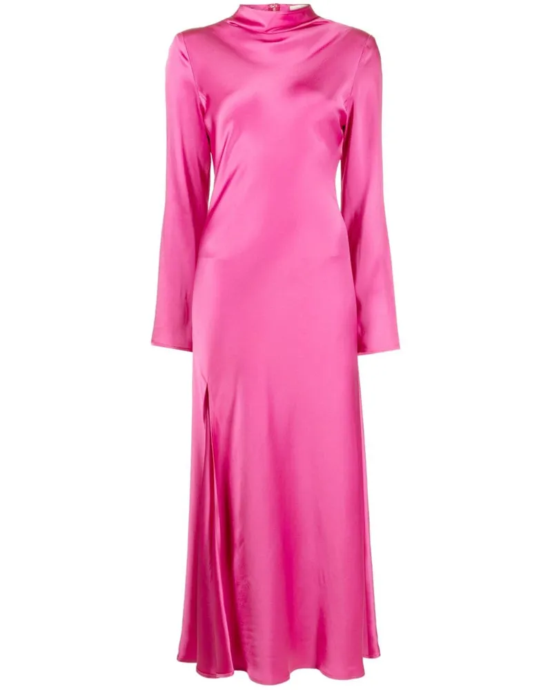 LAPOINTE Kleid mit Satin-Finish - Rosa Rosa