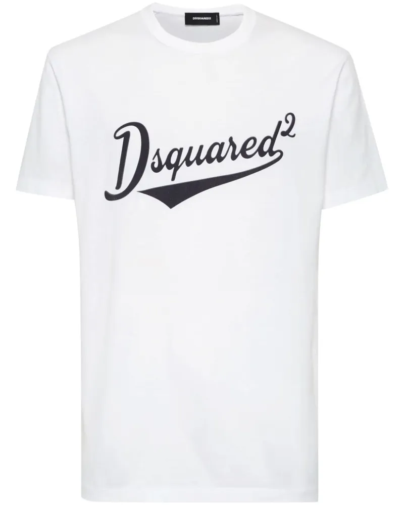 Dsquared2 T-Shirt mit Logo-Print - Weiß Weiß