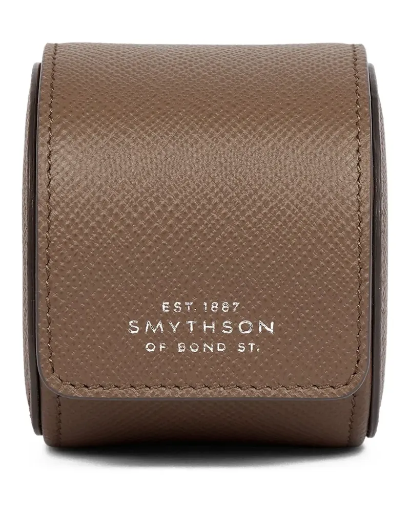 Smythson Einzelne Panama Uhrenrolle - Braun Braun