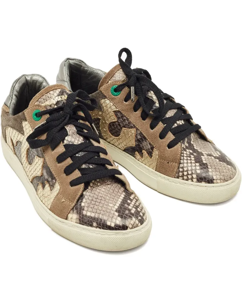 Zadig & Voltaire lace-up sneakers - Nude Nude