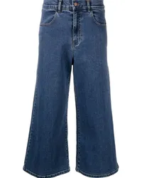 See by Chloé Weite Cropped-Jeans Blau