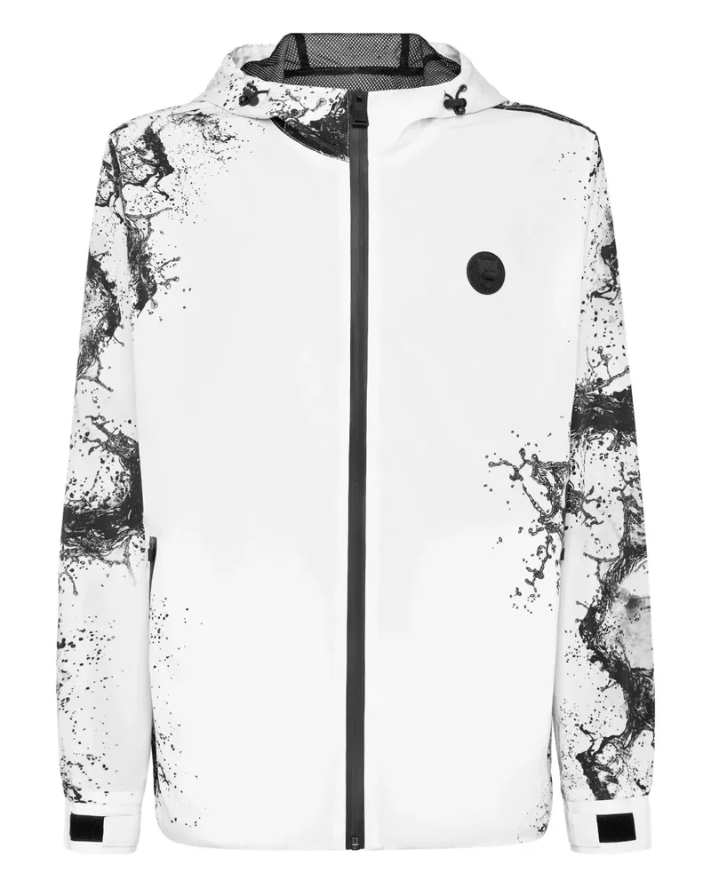 Philipp Plein Splash Kapuzenjacke - Weiß Weiß