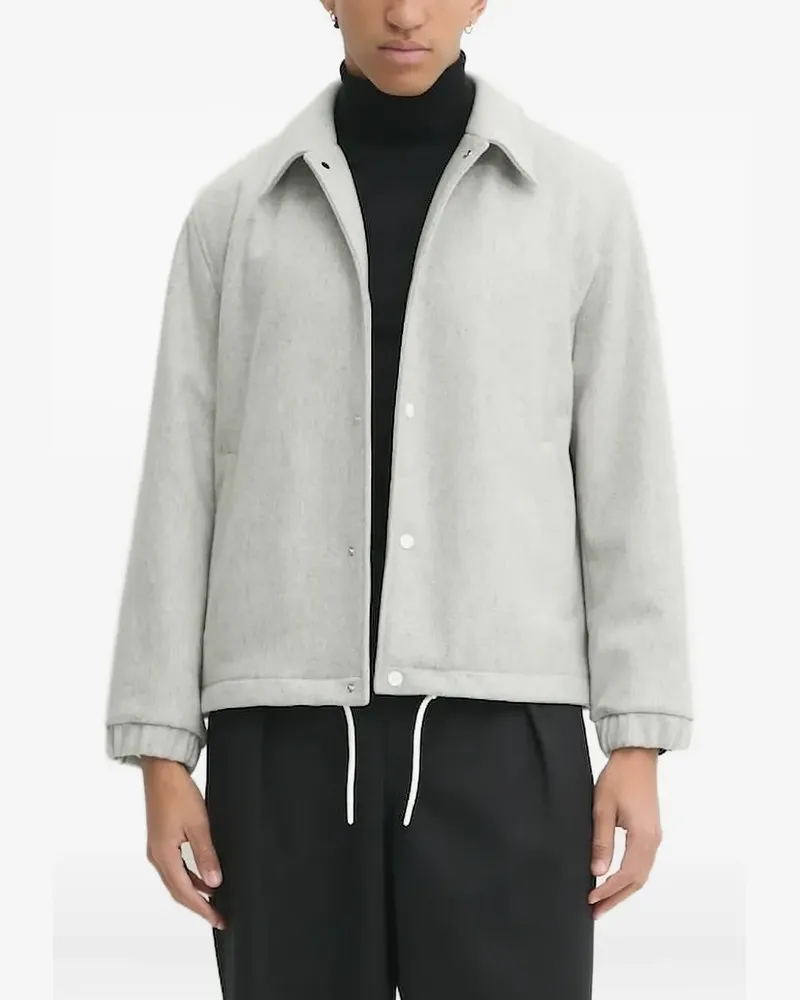 HUGO BOSS Kapuzenjacke mit Knöpfen - Grau Grau