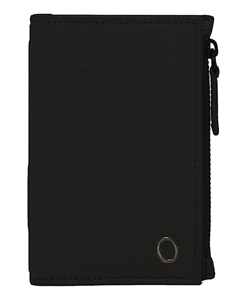Orciani grained-leather wallet - Schwarz Schwarz