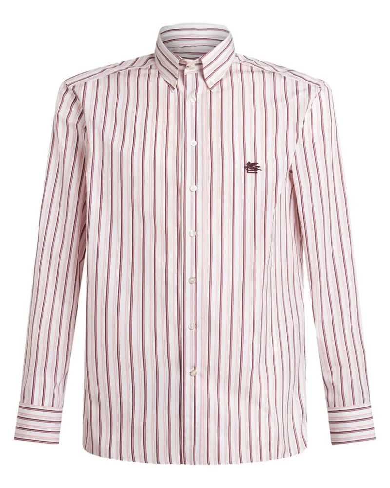 Etro Gestreiftes Hemd - Rot Rot