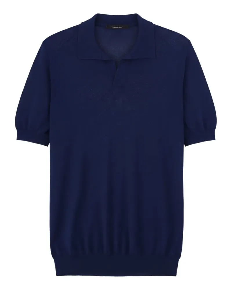 Tagliatore T-Shirt mit V-Ausschnitt - Blau Blau