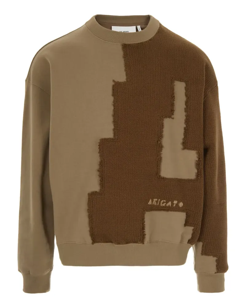 Axel Arigato Pixel A Pullover im Patchwork-Look - Braun Braun