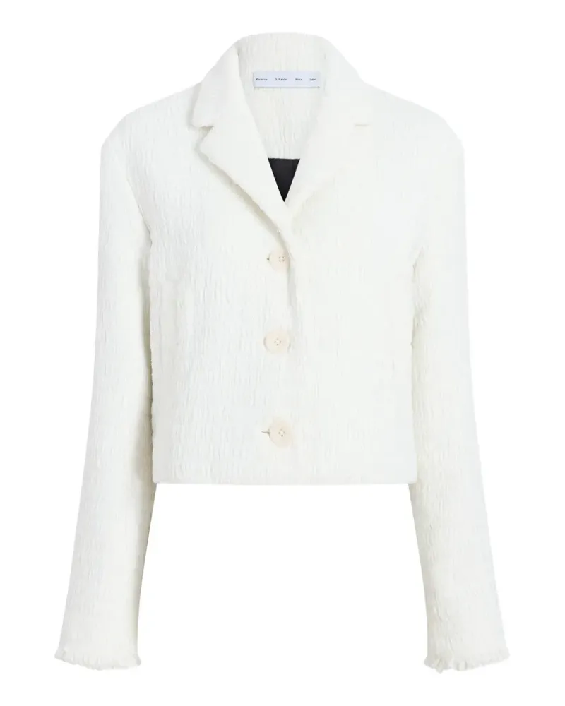 Proenza Schouler Nima jacket in basket-weave - Weiß Weiß