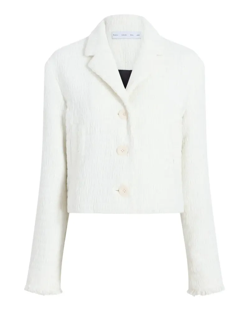 Proenza Schouler Nima Jacke mit Flechtdesign - Weiß Weiß