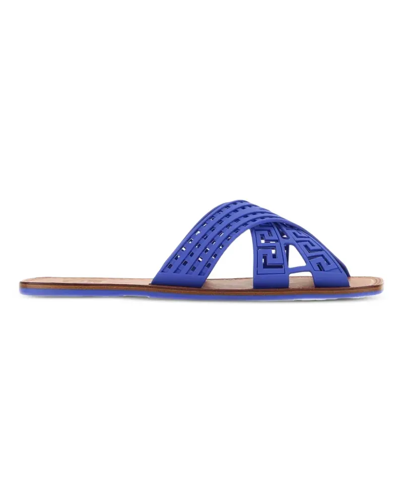 Versace Greca crossover open-toe sandals - Blau Blau