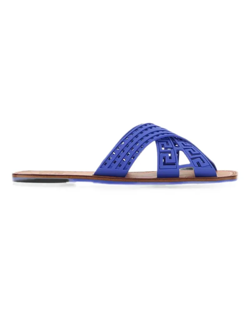 Versace Greca crossover open-toe sandals - Blau Blau