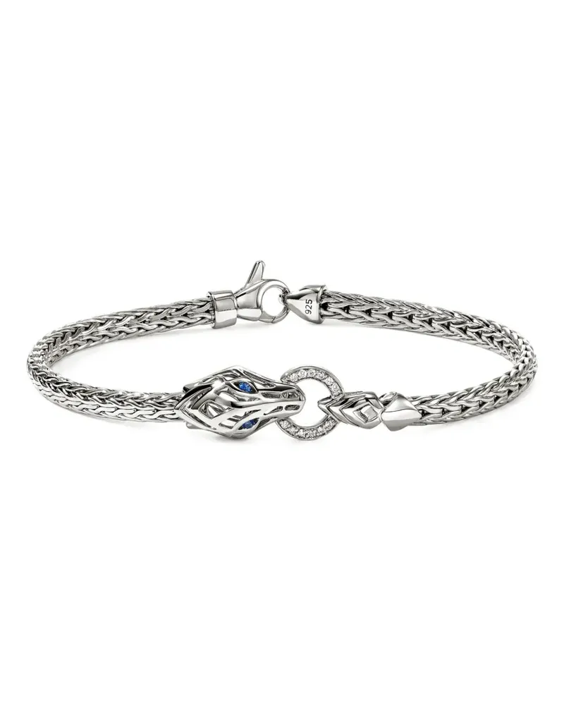 John Hardy sterling silver diamond sapphire bracelet - Silber Silber