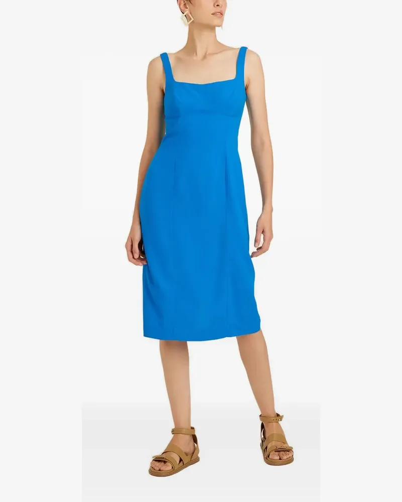 Lenny Niemeyer square-neck midi dress - Blau Blau