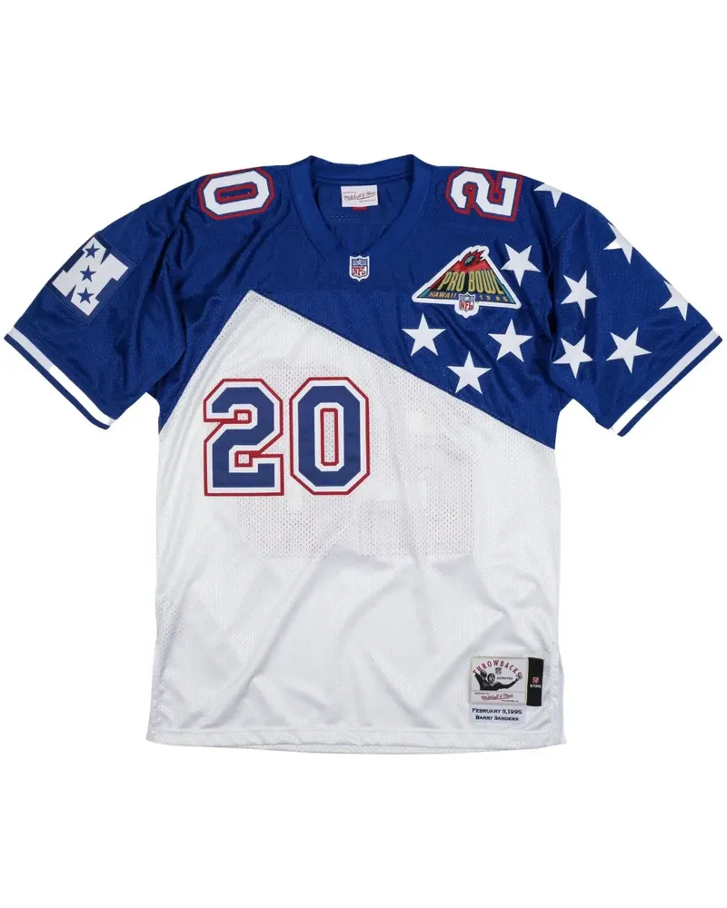 Mitchell & Ness NFC 94 Barry Sanders NFL Authentic T-Shirt - Blau Blau