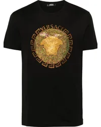 Versace T-Shirt mit Medusa Schwarz